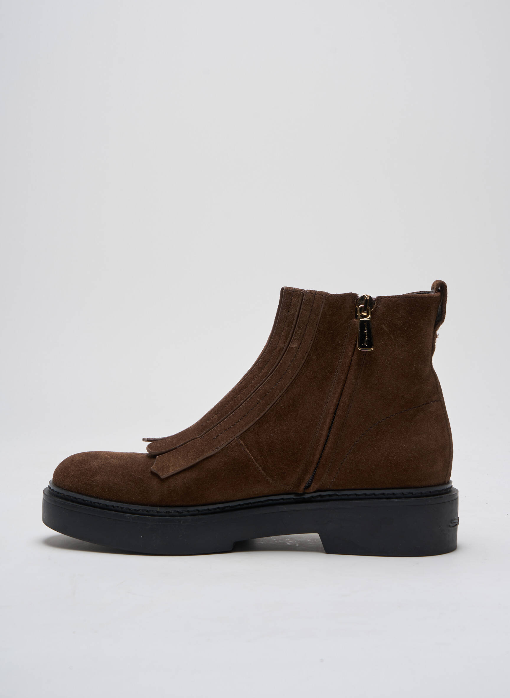 Batai/botai nubuko audinys kulnas nuo 4 iki 6 cm rudas SANTONI moteris