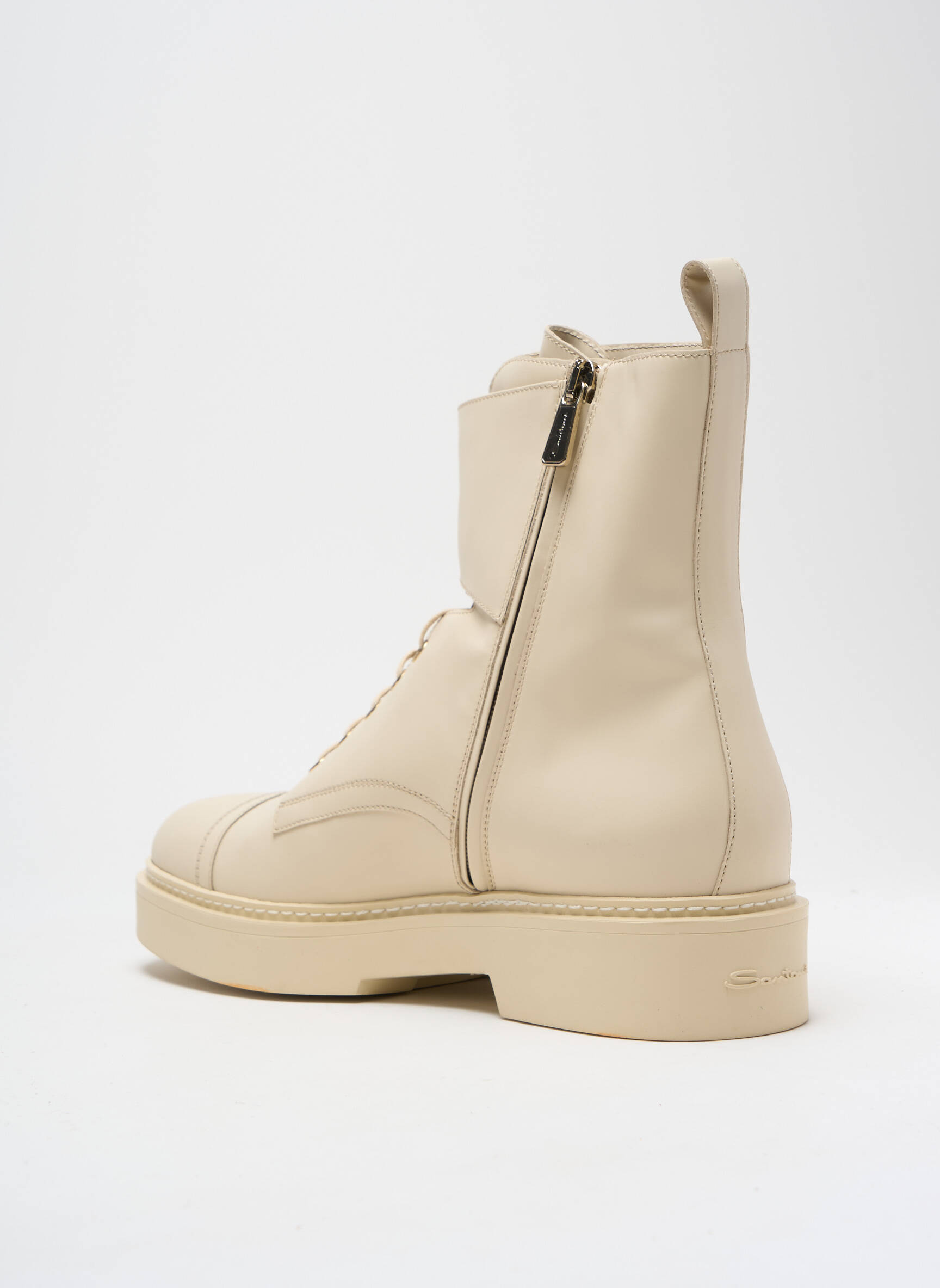 Batai/botai lygus medžiaga kulnas nuo 4 iki 6 cm bežinis SANTONI moteris