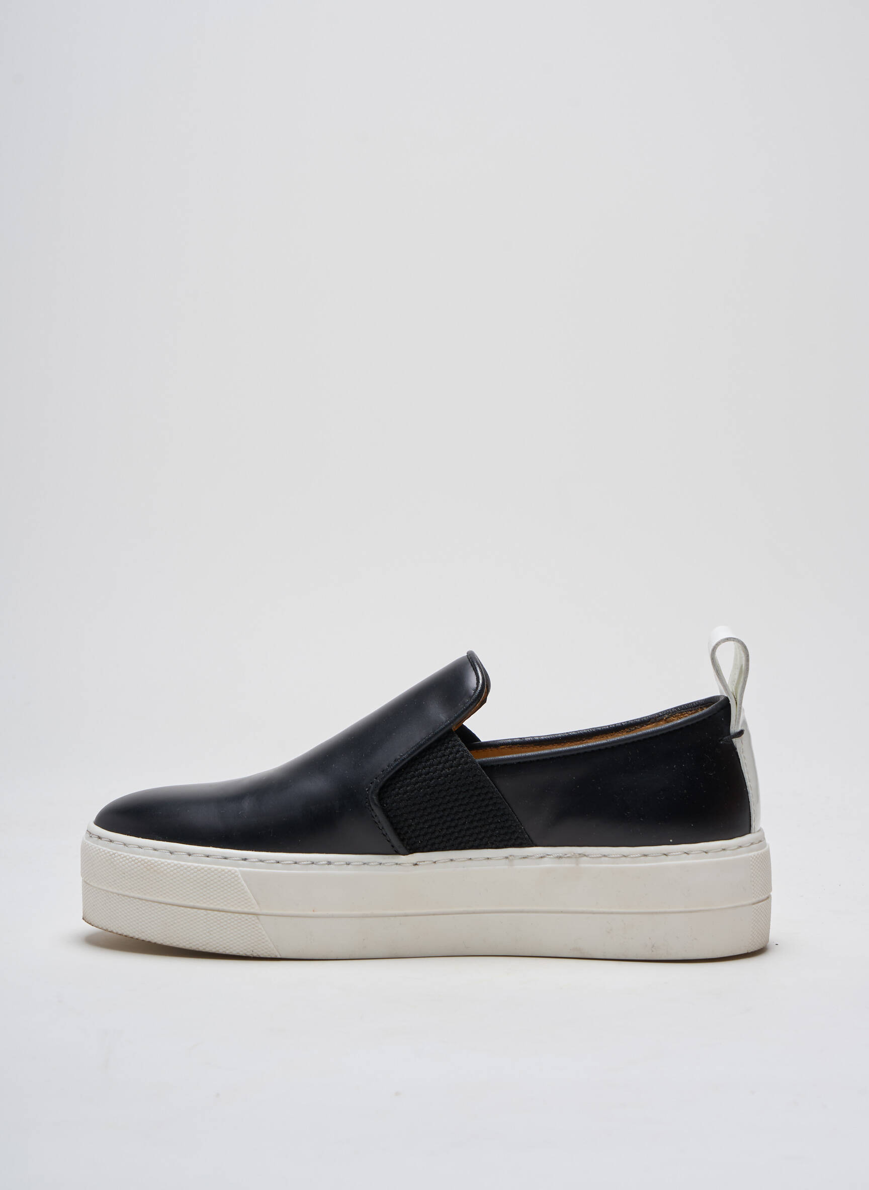 Slip-on batai satino audinys kulnas nuo 4 iki 6 cm juodas BY MALENE BIRGER moteris