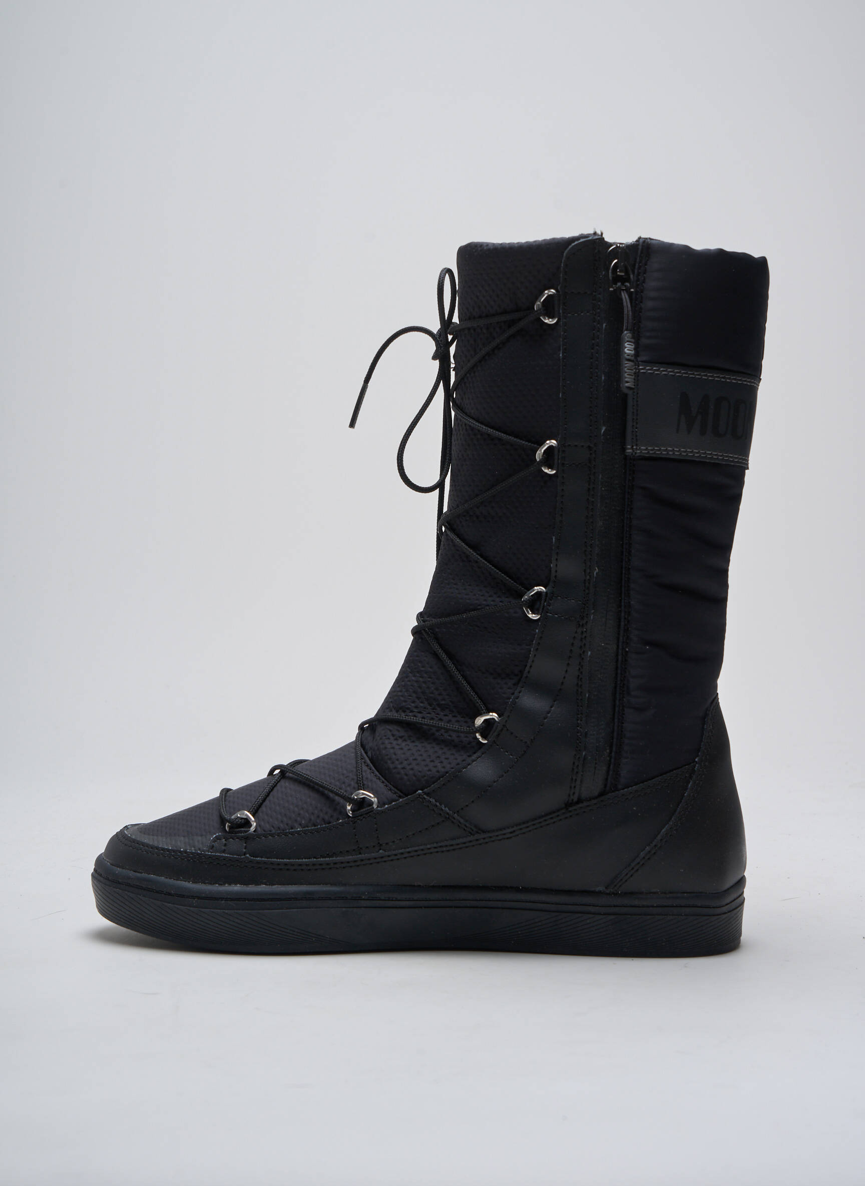 Batai/botai lygus medžiaga plokščias kulnas iki 3 cm juodas MOON BOOT moteris