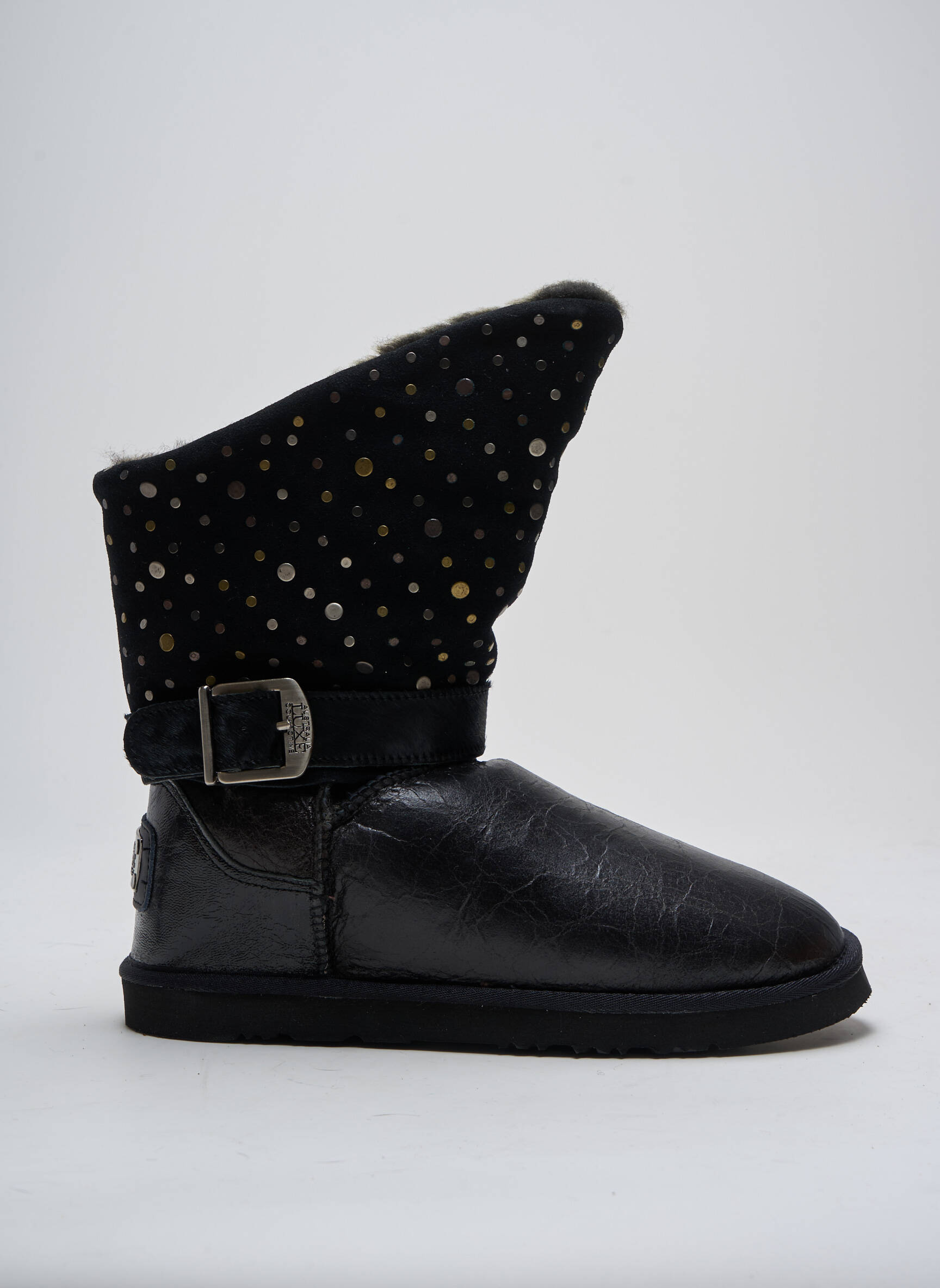 Batai/botai pamušalas plokščias kulnas iki 3 cm juodas AUSTRALIA LUXE COLLECTIVE moteris