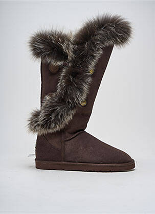 Batai apvalus mygtukas plokščias kulnas iki 3 cm rudas AUSTRALIA LUXE COLLECTIVE moteris