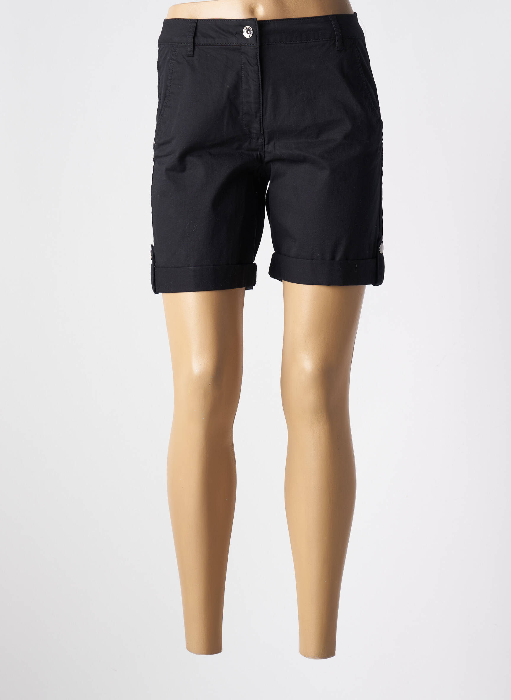 Bermudas tiesi kirpimas juodas BETTY BARCLAY moteris