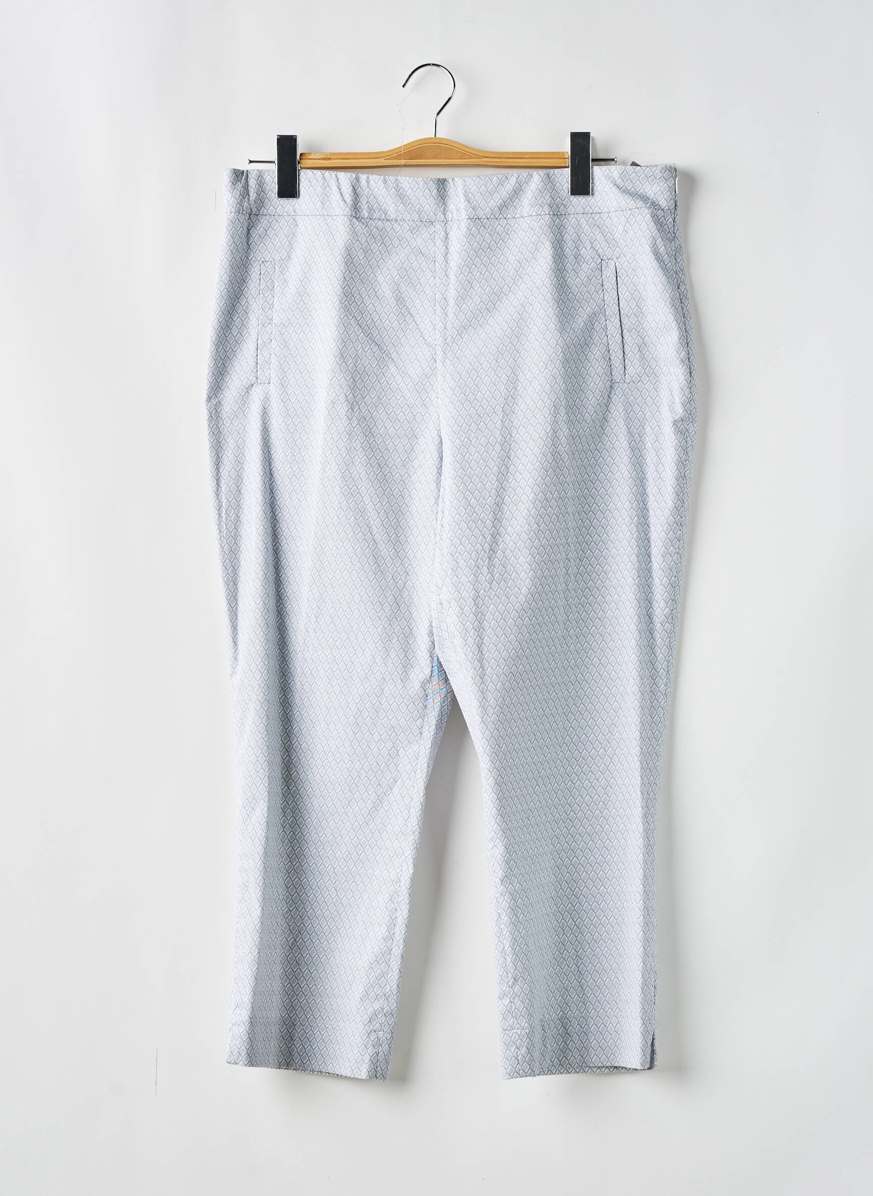 Pusilgių kelnių elastinė dydis aukšta talija pilka WEINBERG moteris