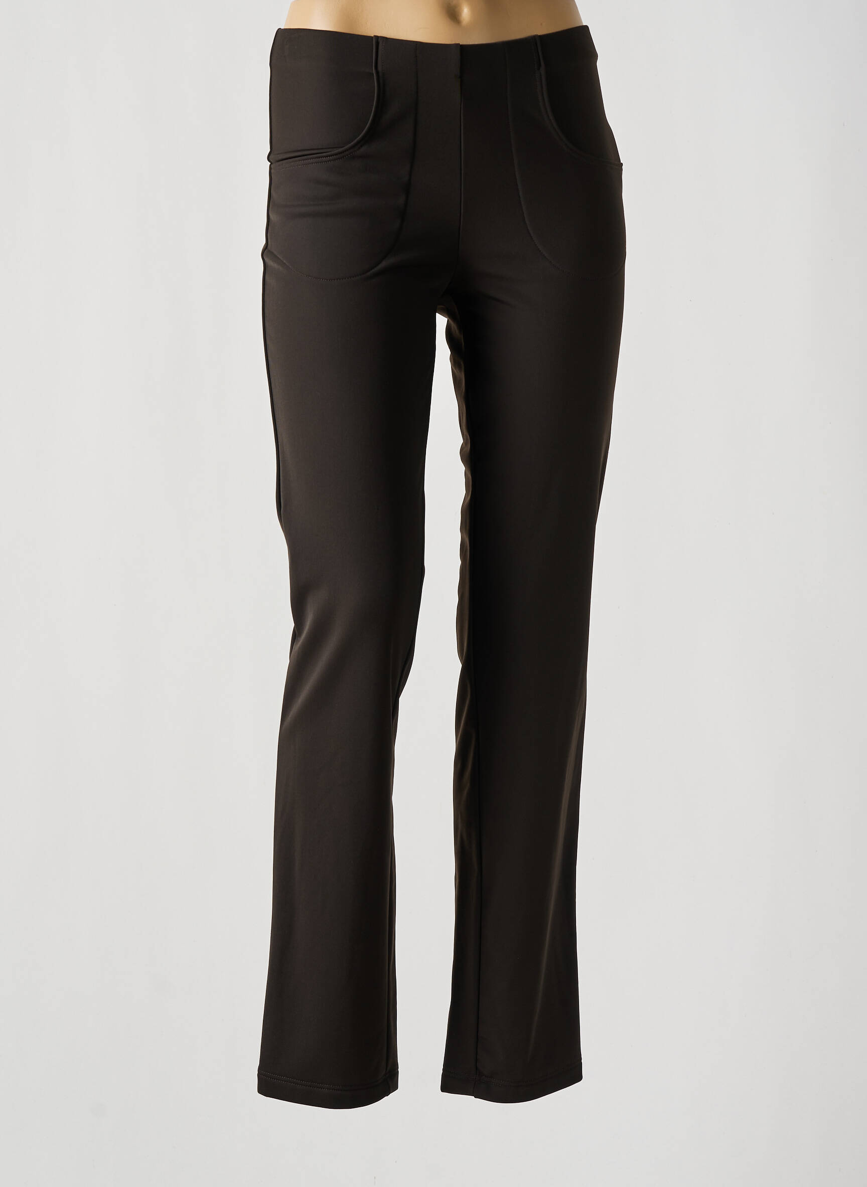 Jegging jersey audinys aukšta talija rudas CHRISMAS'S moteris