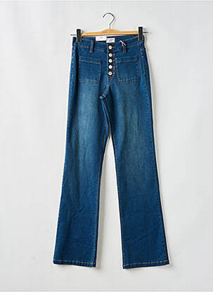 Bootcut džinsai aukšta talija aukšta talija mėlyna C'EST BEAU LA VIE moteris