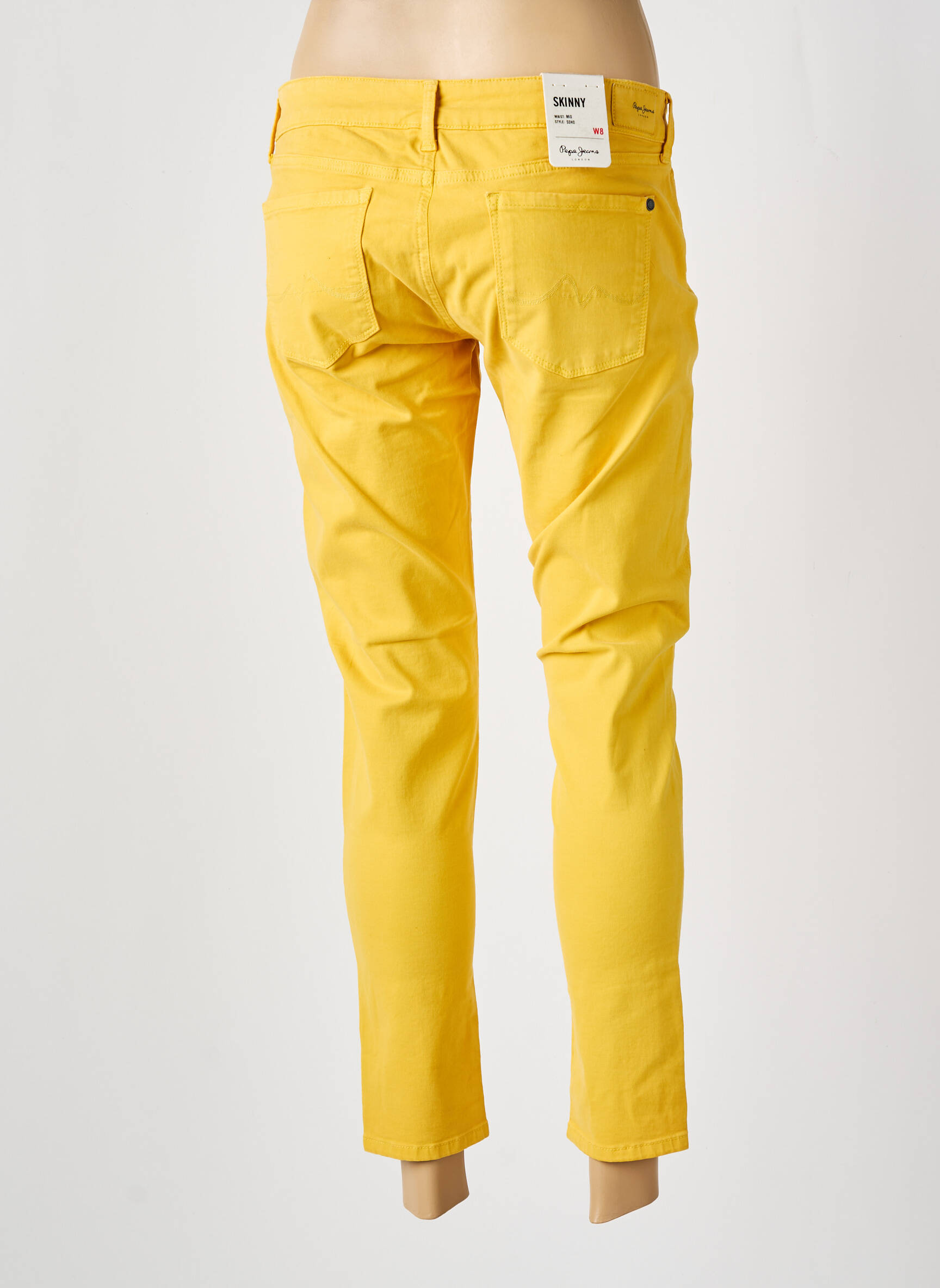 7/8 kelnės tamprumas maža dydžio geltona PEPE JEANS moteris