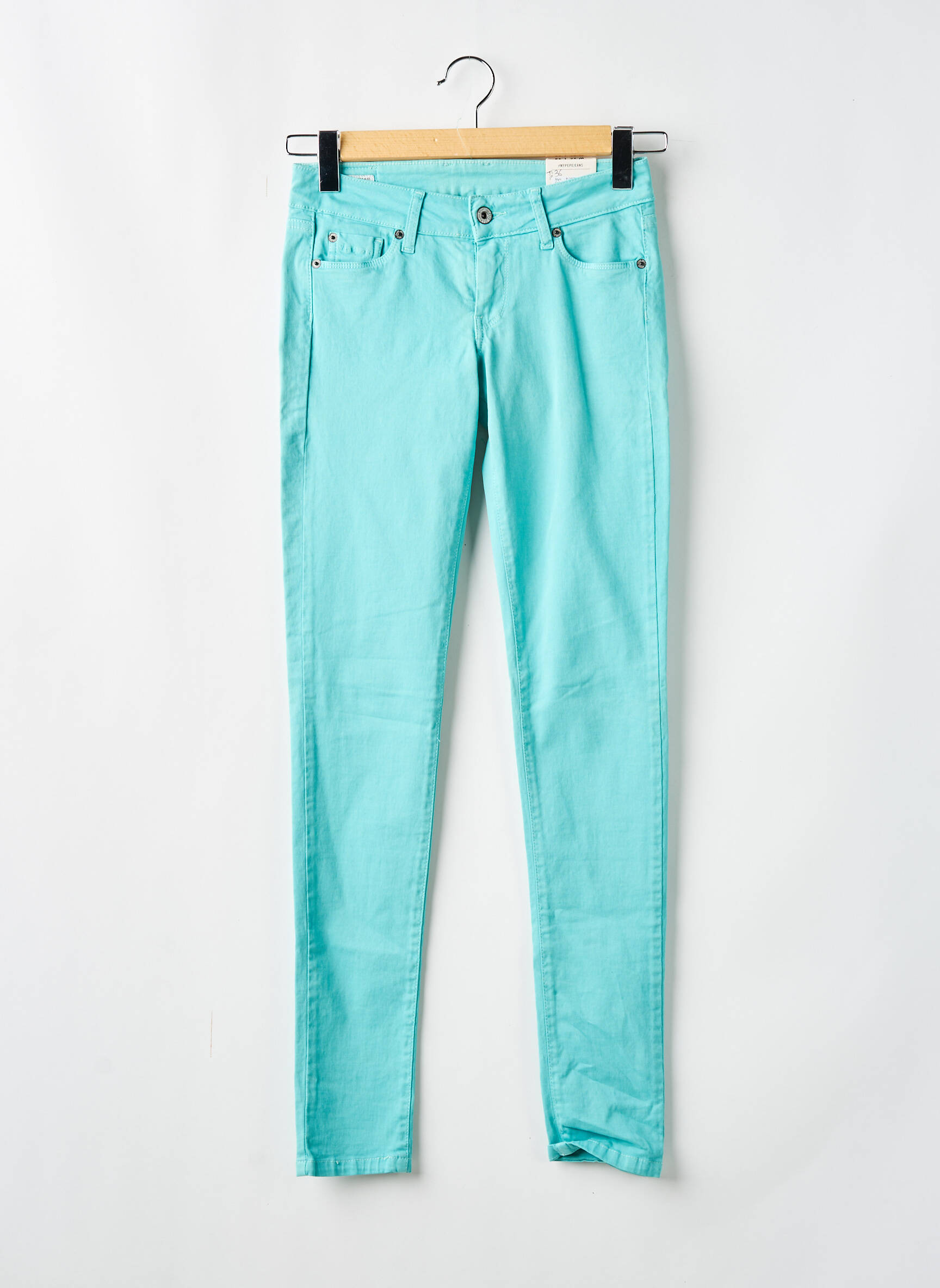 Lieknos kelnės maža dydžio maža dydžio mėlyna PEPE JEANS moteris