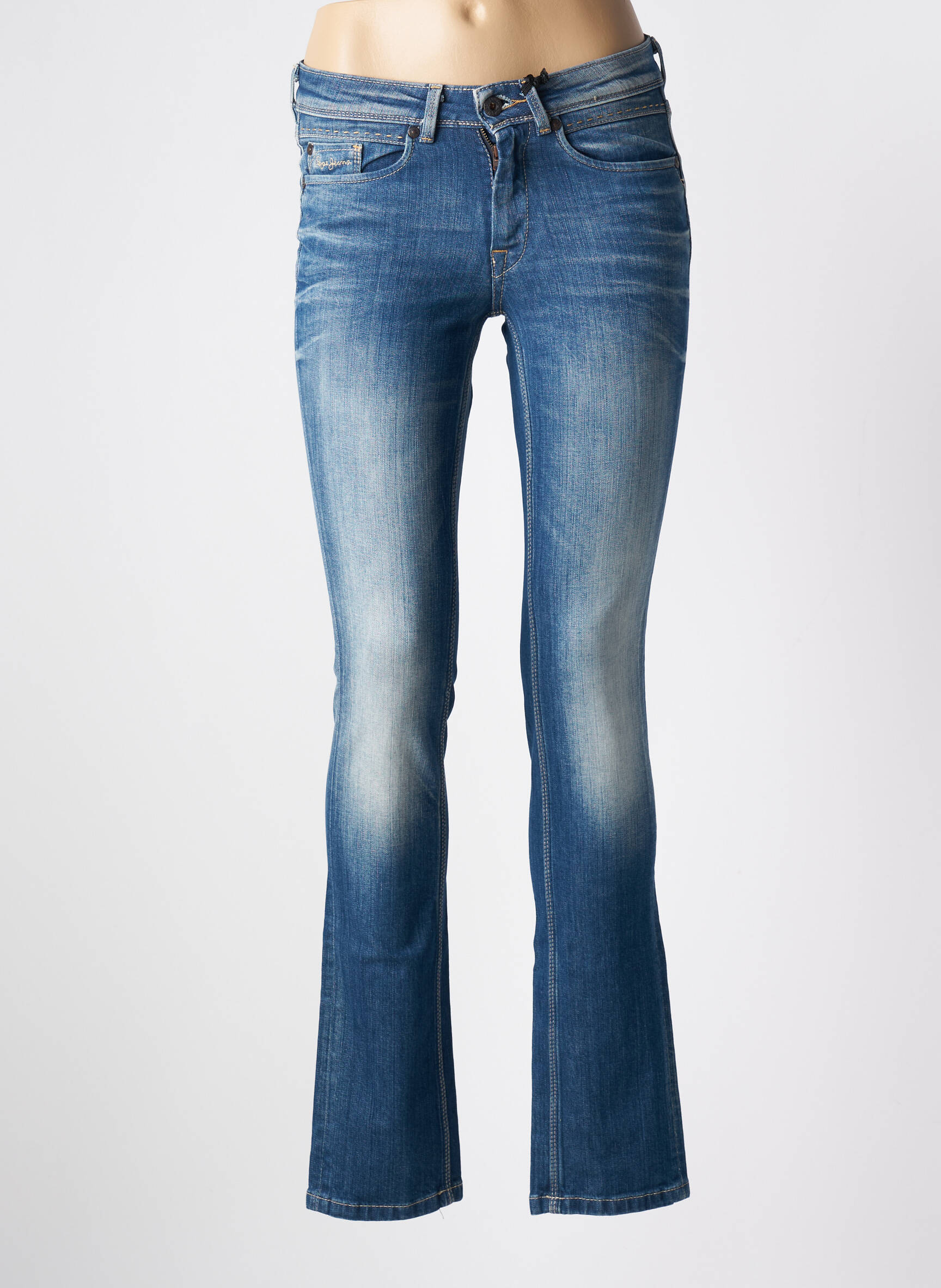 Tiesios kirpimo džinsai normala dydis normala dydis mėlyna PEPE JEANS moteris