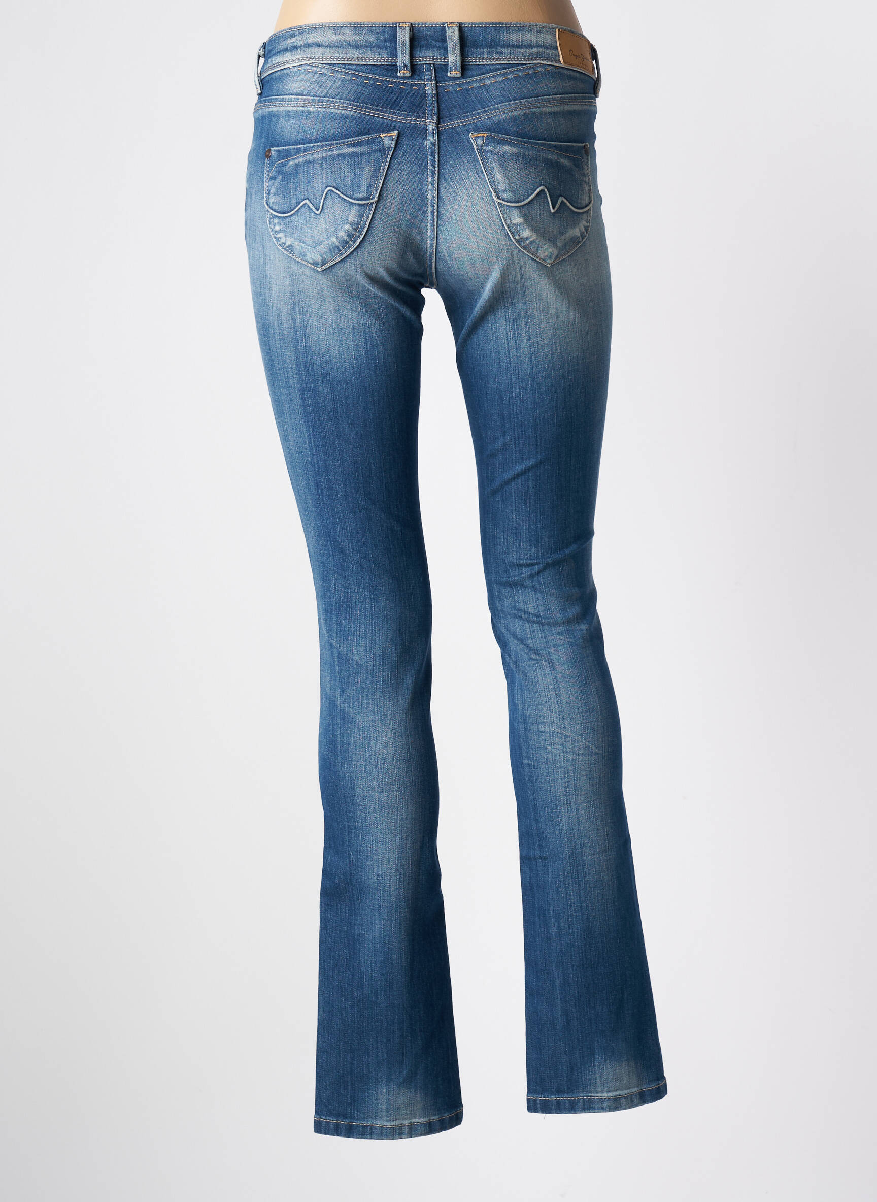Tiesios kirpimo džinsai normala dydis normala dydis mėlyna PEPE JEANS moteris