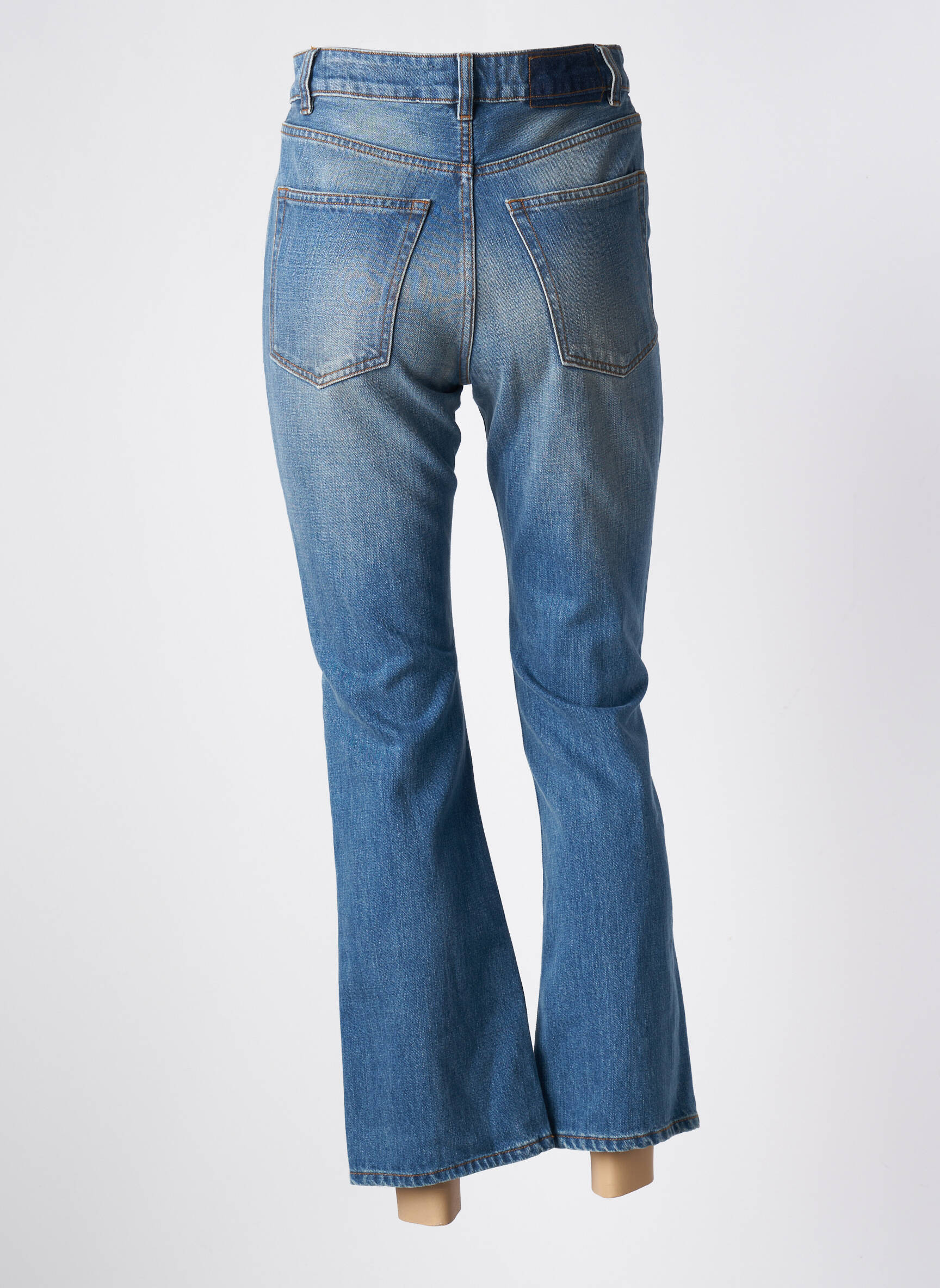 Bootcut džinsai aukšta talija aukšta talija mėlyna ACQUAVERDE moteris