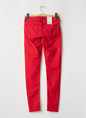 Lieknos kelnės popelinos audinys, kuris pasižymi lygiu ir tankiu paviršiumi. normala dydis raudona PEPE JEANS moteris