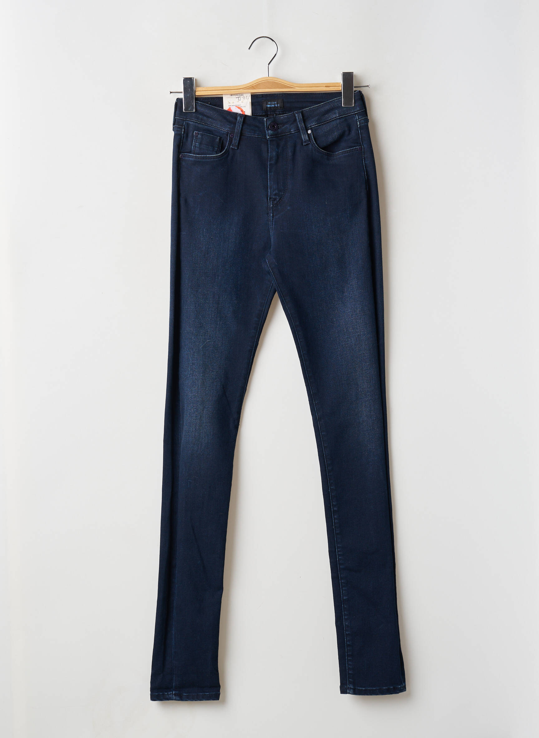 Lieknos džinsai aukšta talija aukšta talija mėlyna PEPE JEANS moteris