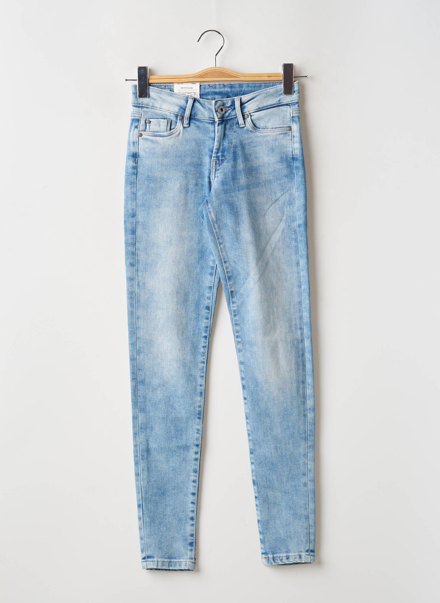 Lieknos džinsai normala dydis normala dydis mėlyna PEPE JEANS moteris
