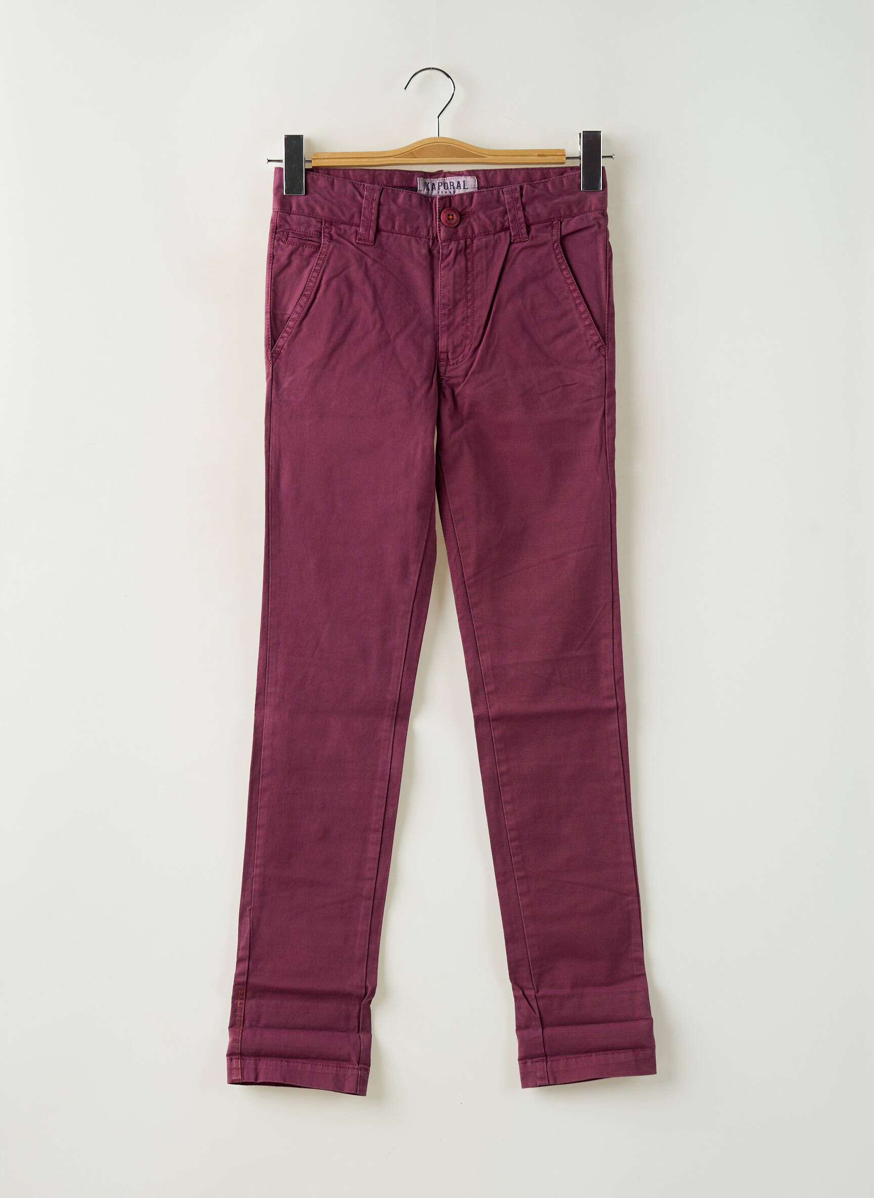 Pantalon tiesi kirpimas reguliuojamo dydžio violetinis KAPORAL berniukas