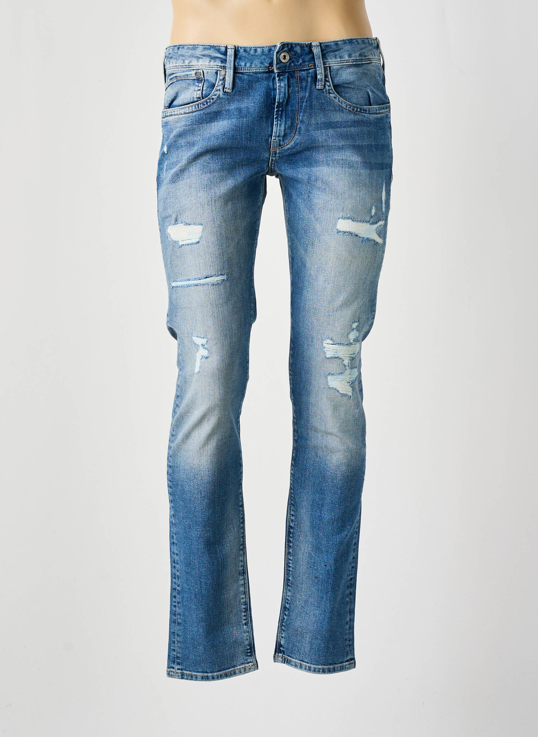 Lieknos džinsai brutinis audimas normala dydis mėlyna PEPE JEANS vyras