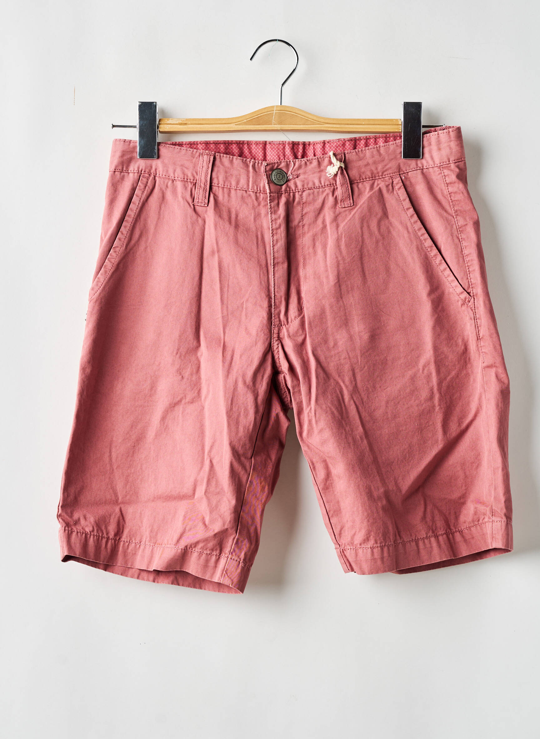 Bermudas tiesi kirpimas normala dydis rožinė RECYCLED ART WORLD vyras