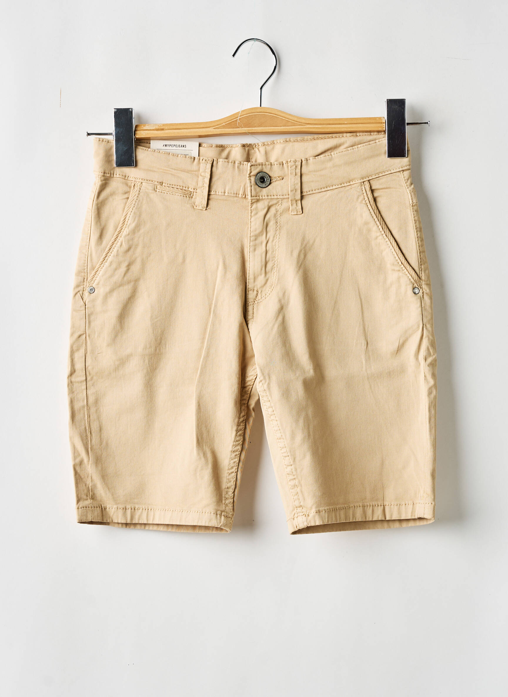 Bermudas uždarymas su užtrauktuku po mygtuku uždengimu bežinis PEPE JEANS berniukas