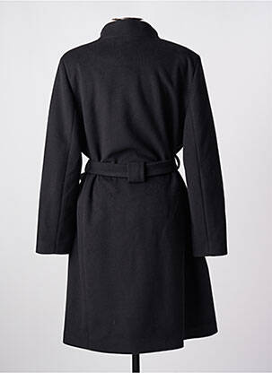 Ilgas paltas centrinė iškirptė be gobtuvų juodas ESTEL COLLECTION moteris