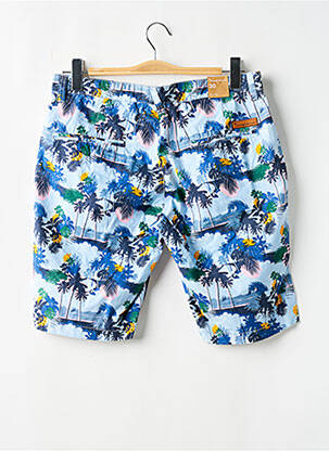 Bermudas popelinos audinys, kuris pasižymi lygiu ir tankiu paviršiumi. normala dydis mėlyna KNOWLEDGE COTTON APPAREL vyras