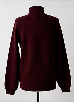 Megztinis su aukštu kaklu tamprumas ilgos rankovės raudona KNITWEAR vyras