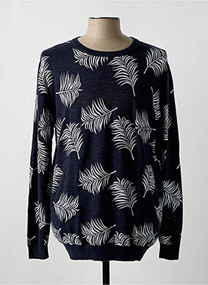 Megztinis chinamas audinys ilgos rankovės mėlyna KNOWLEDGE COTTON APPAREL vyras