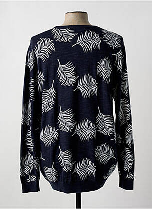 Megztinis chinamas audinys ilgos rankovės mėlyna KNOWLEDGE COTTON APPAREL vyras