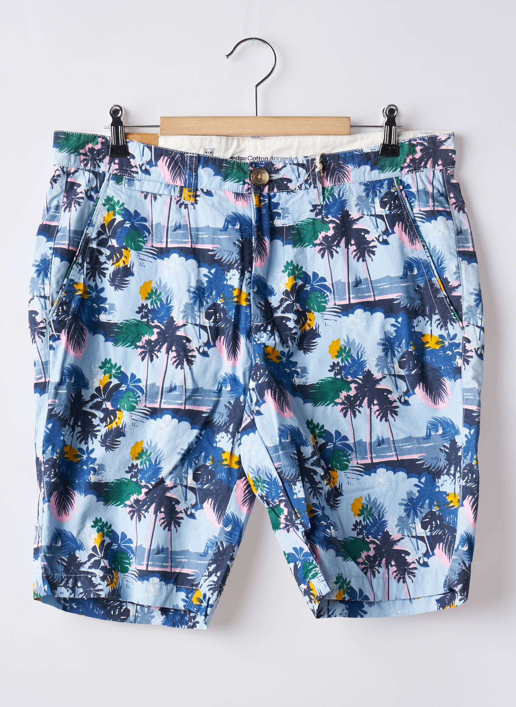 Bermudas pincetų dydis normala dydis mėlyna KNOWLEDGE COTTON APPAREL vyras