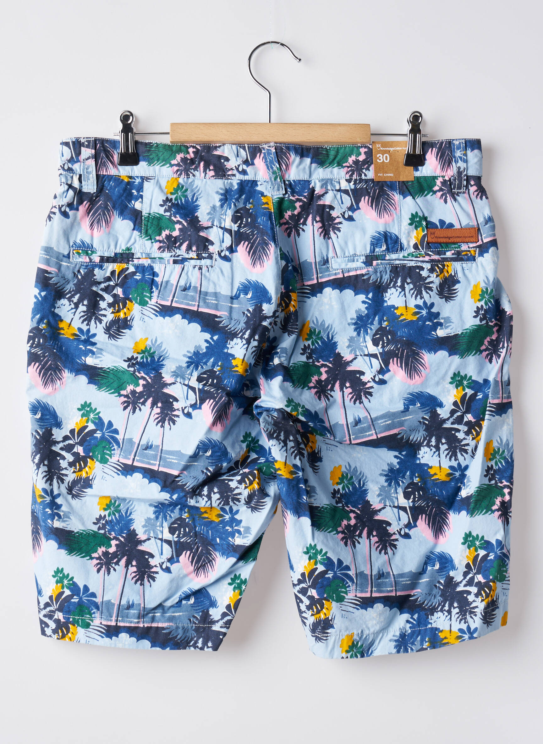 Bermudas pincetų dydis normala dydis mėlyna KNOWLEDGE COTTON APPAREL vyras