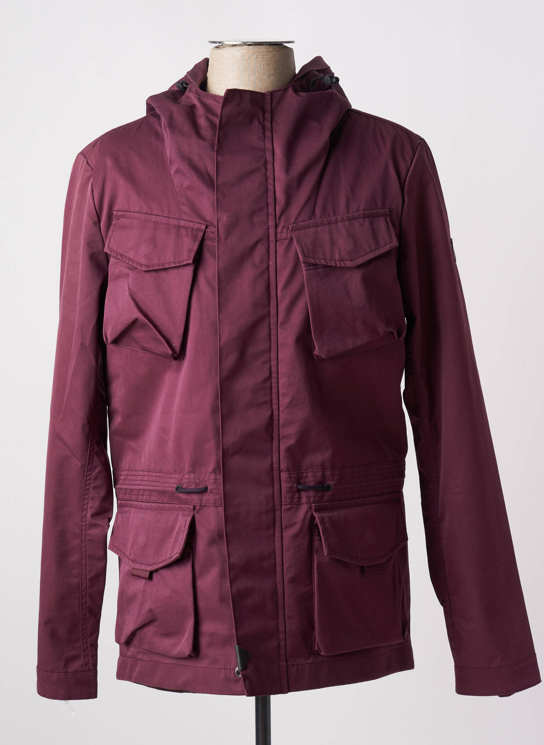 Parka ilgos rankovės su gobtuvu violetinis SCOTCH & SODA vyras