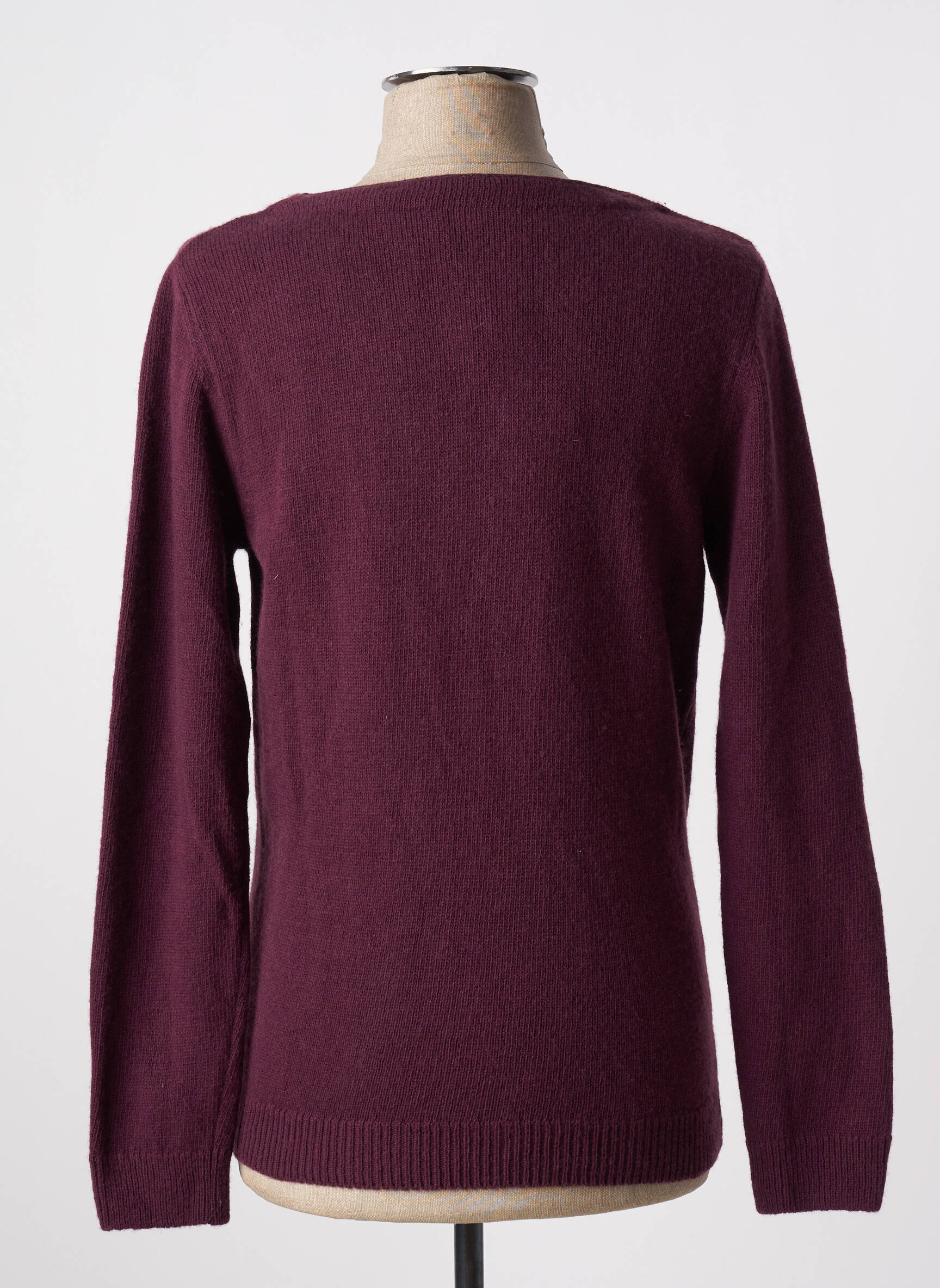 Ilgų rankovių liemenė col v violetinis KNOWLEDGE COTTON APPAREL vyras