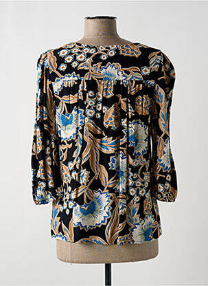 Bluzonai gėlių raštas 3/4 rankovės juodas VERO MODA moteris