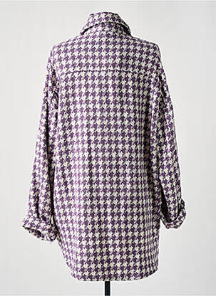 Kasdienis švarkas tiesi kirpimas violetinis ELLI WHITE moteris