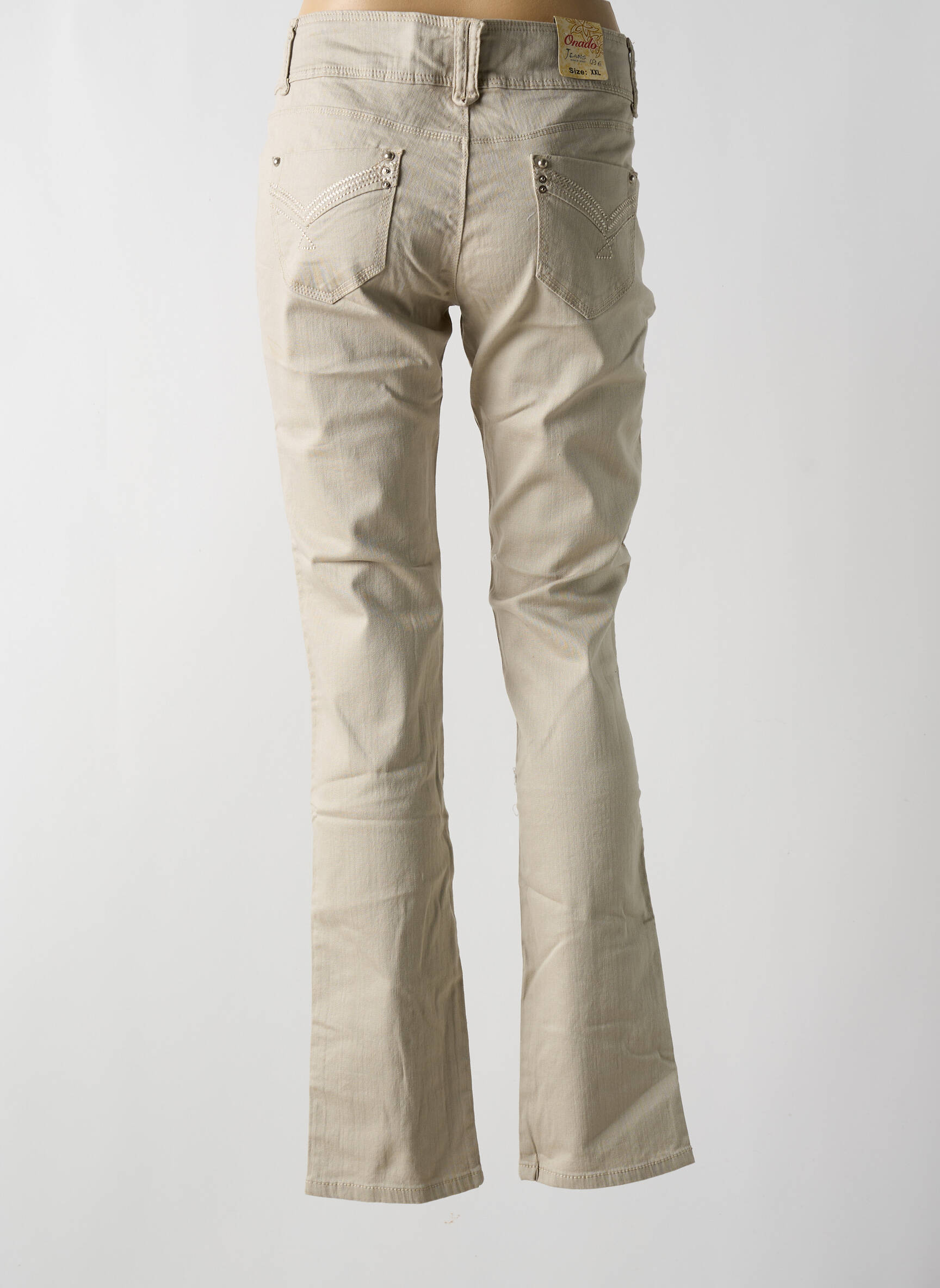 Bootcut džinsai tamprumas maža dydžio pilka ONADO moteris