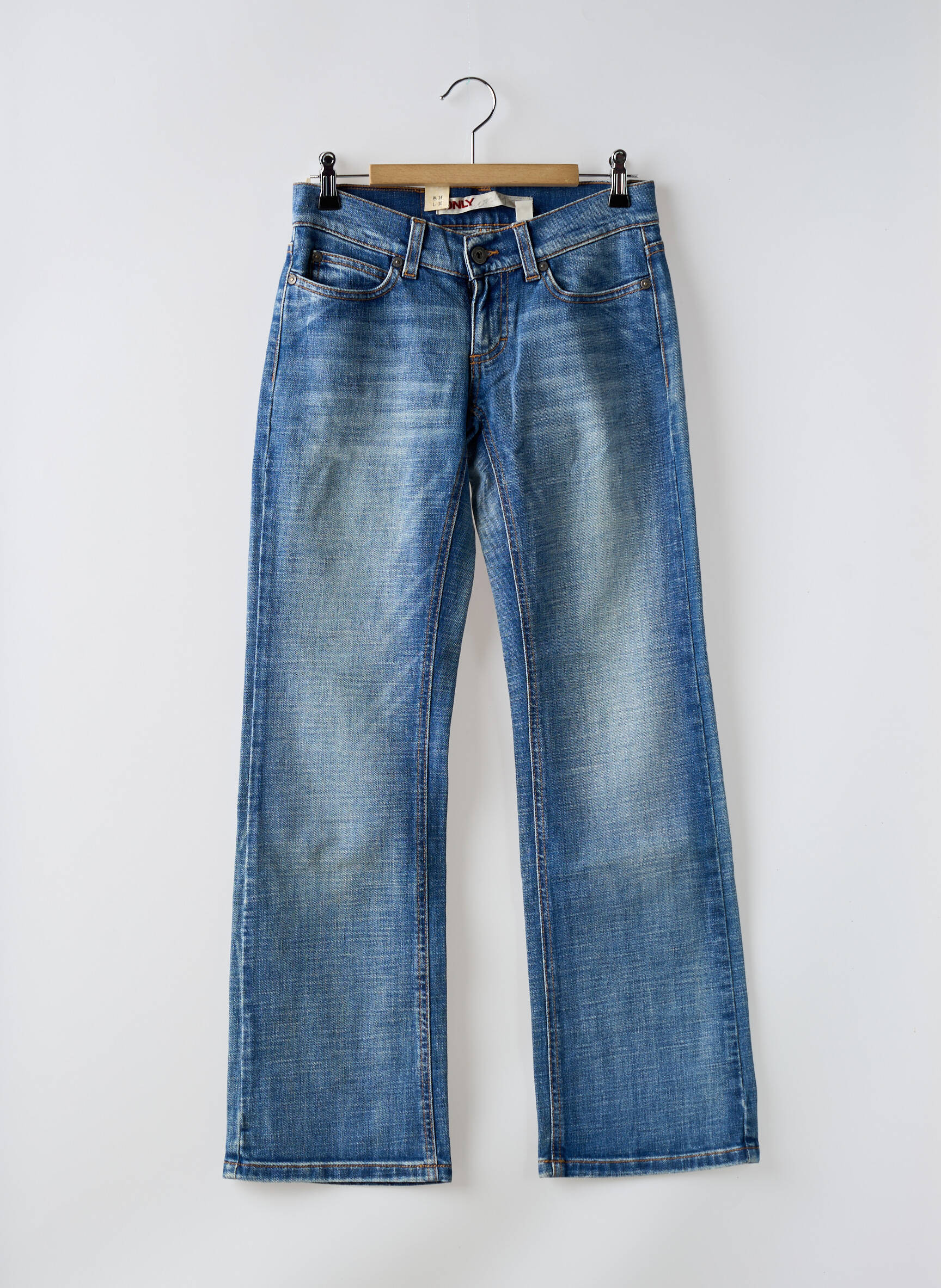 Bootcut džinsai tamprumas maža dydžio mėlyna ONLY moteris