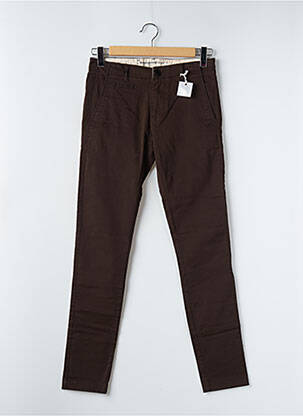 Chino kelnė kišenės rudas KNOWLEDGE COTTON APPAREL vyras