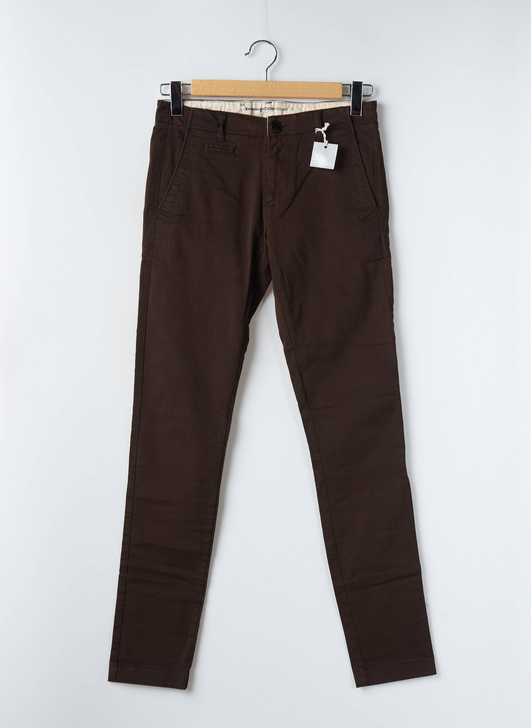 Chino kelnė kišenės rudas KNOWLEDGE COTTON APPAREL vyras