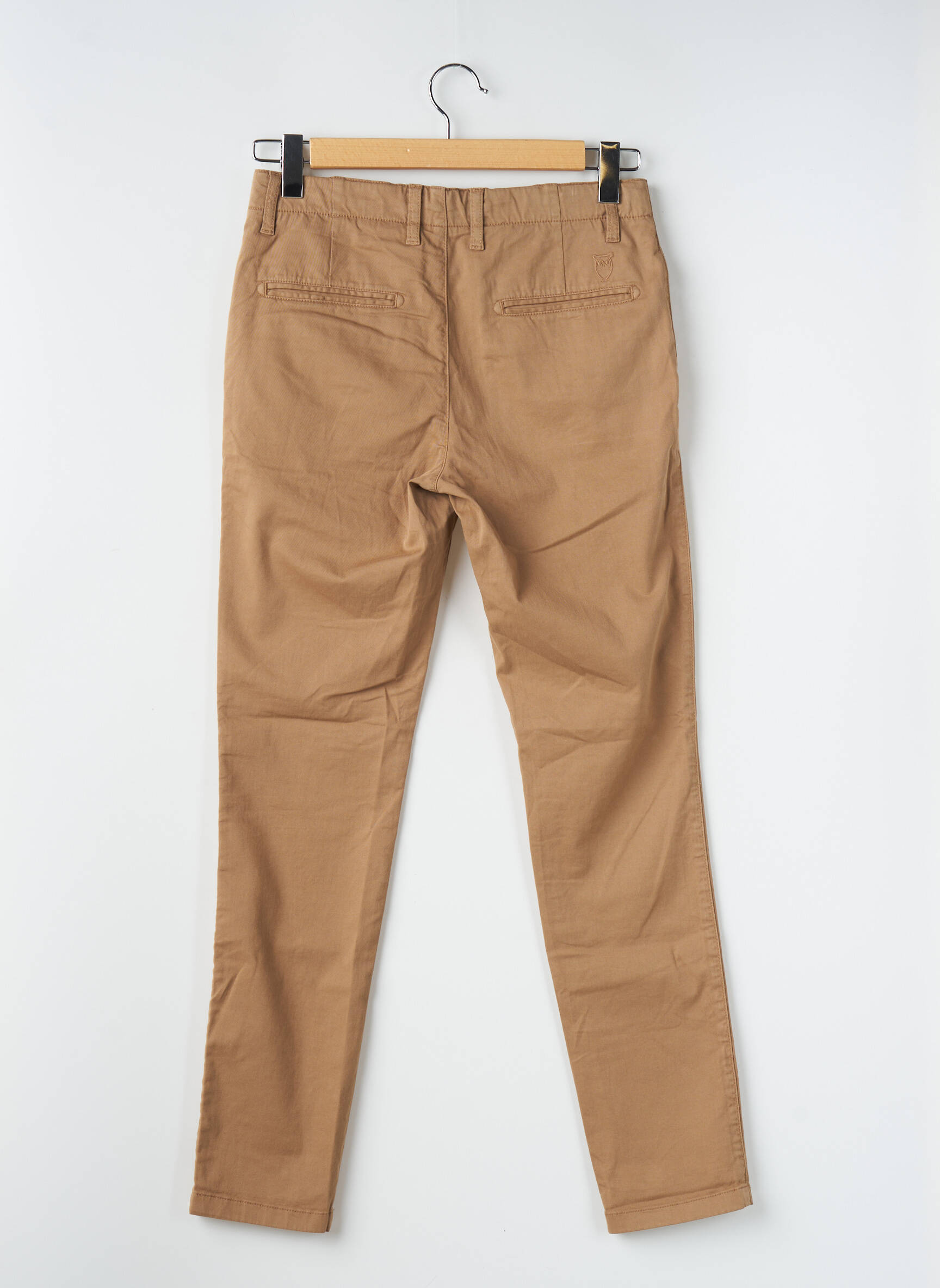 Chino kelnė bio normala dydis rudas KNOWLEDGE COTTON APPAREL vyras