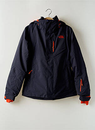Parka bordo apdailos rankogaliai su gobtuvu mėlyna THE NORTH FACE vyras