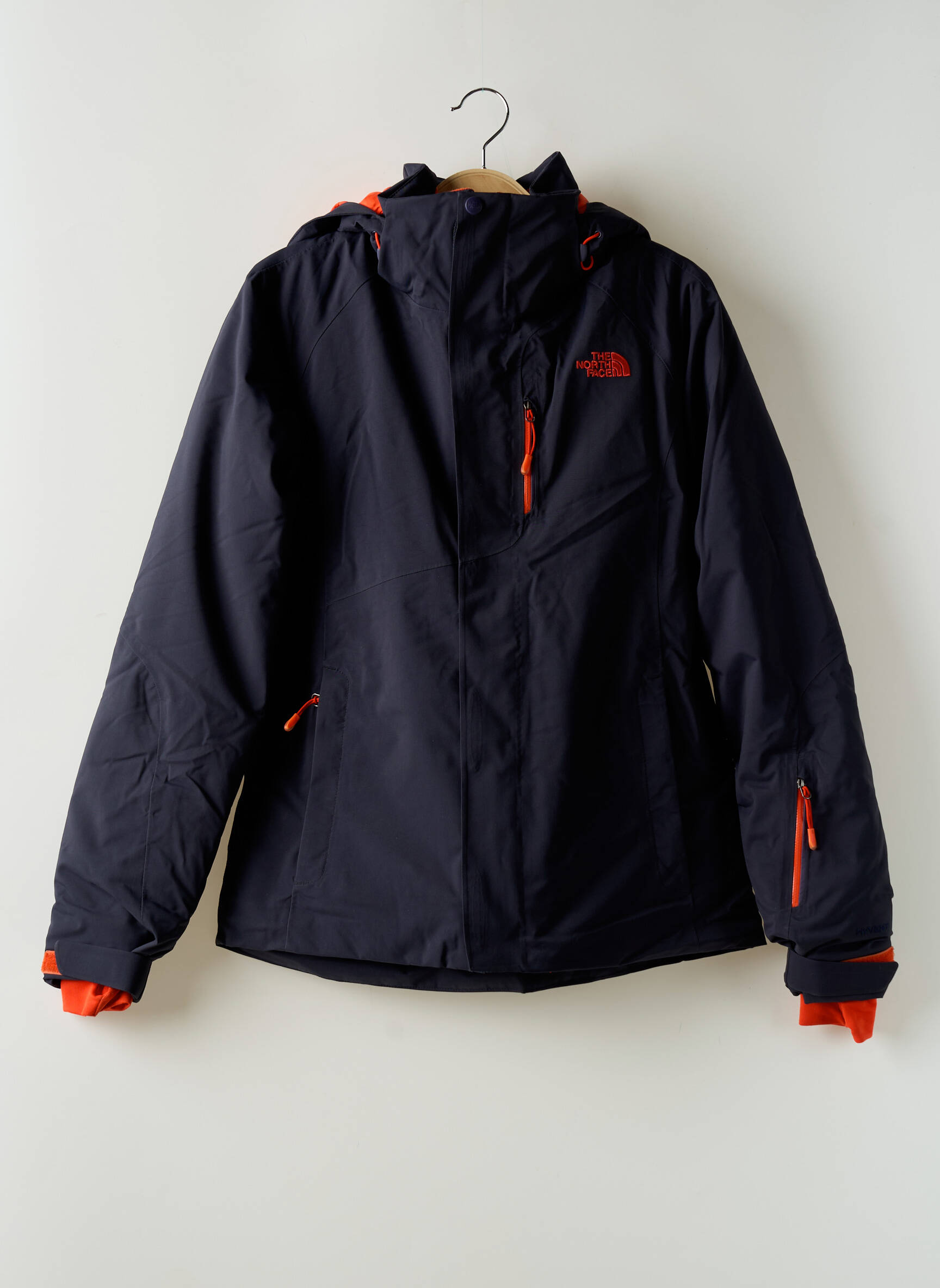 Parka bordo apdailos rankogaliai su gobtuvu mėlyna THE NORTH FACE vyras