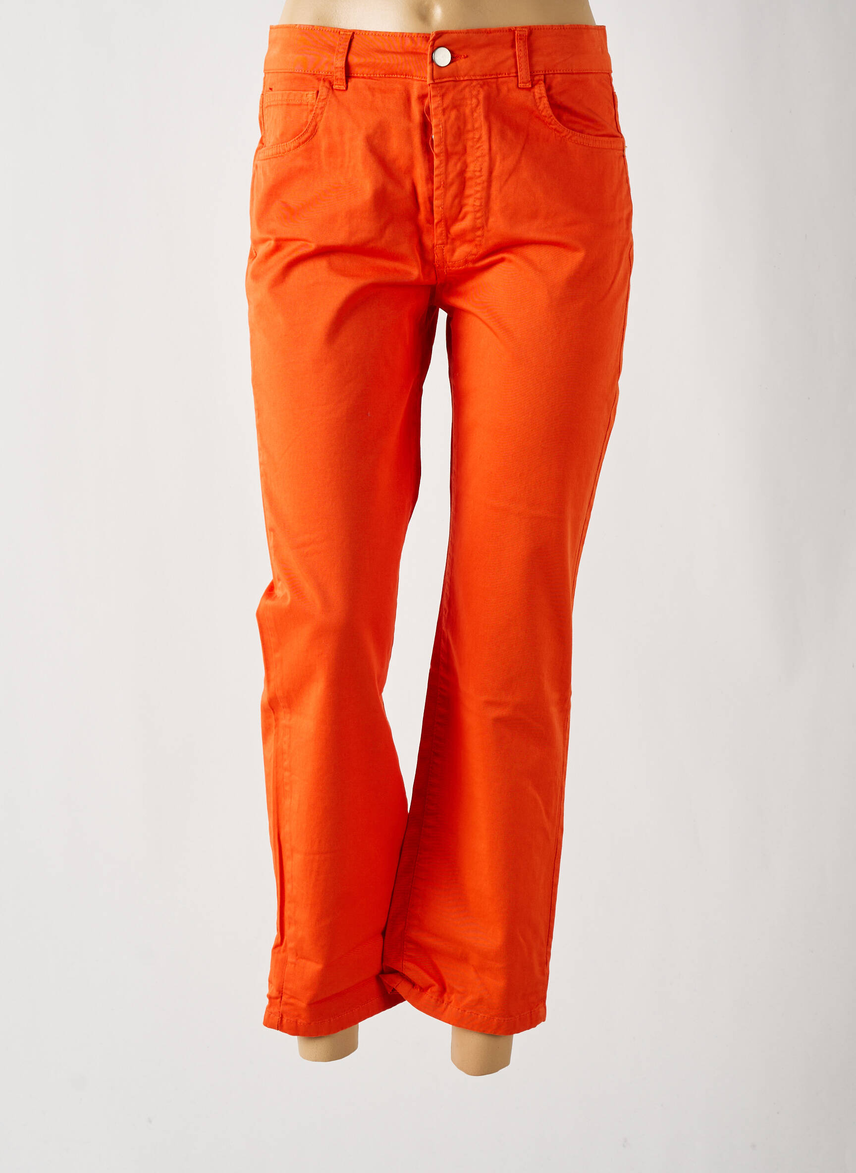 Tiesi kelnė tamprumas normala dydis oranžinė #OOTD moteris