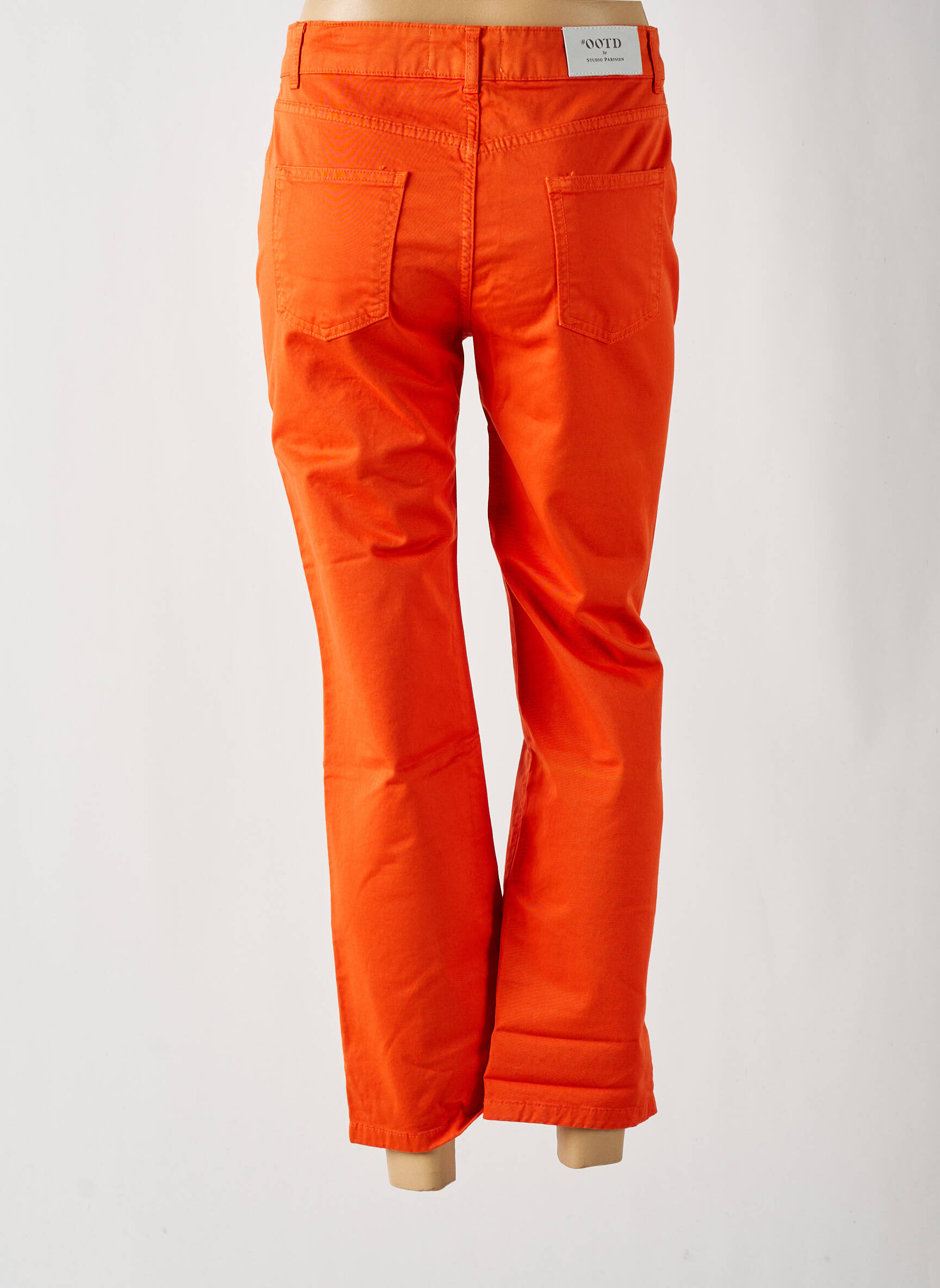 Tiesi kelnė tamprumas normala dydis oranžinė #OOTD moteris