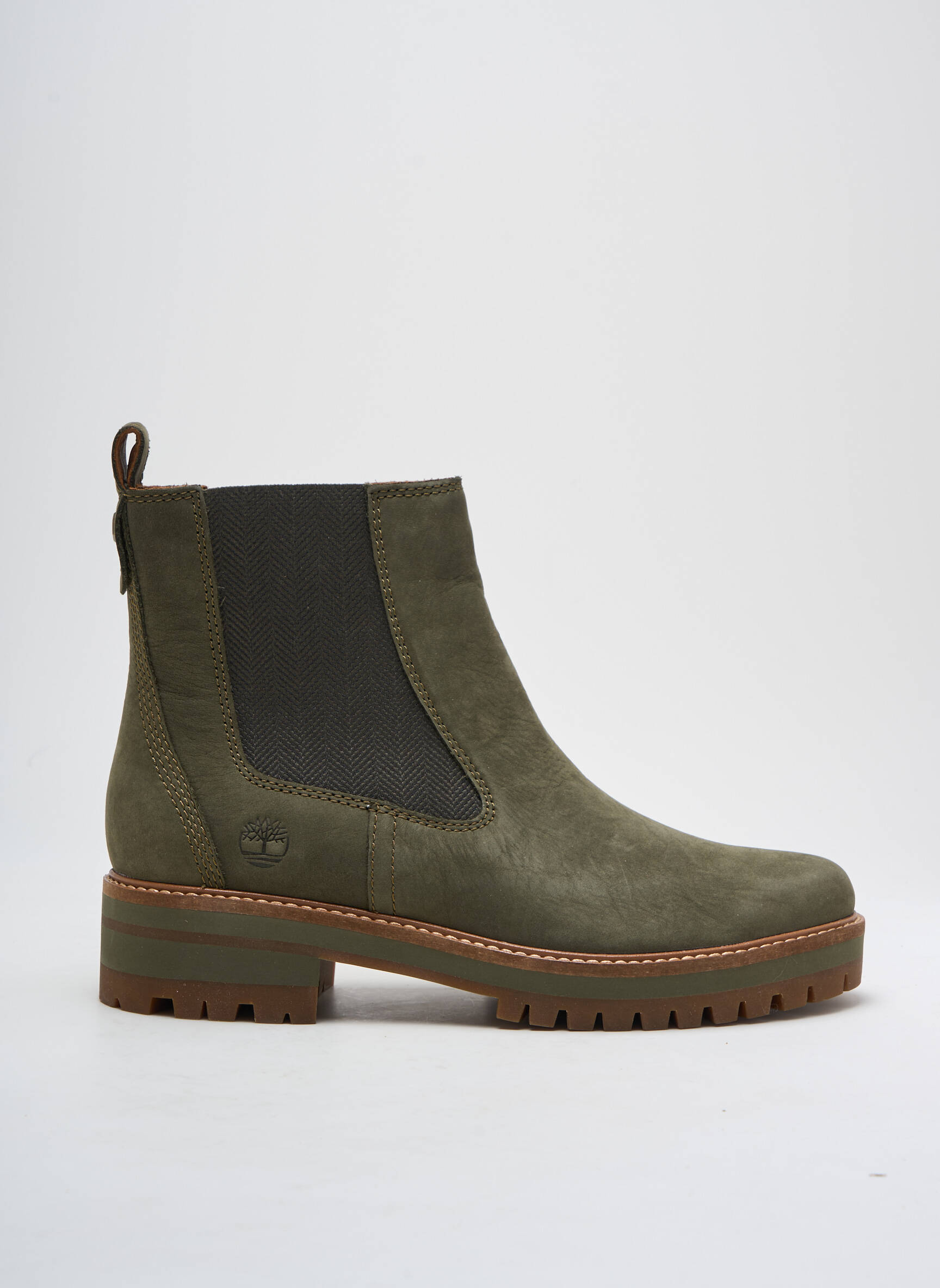 Batai/botai nubuko audinys kulnas nuo 4 iki 6 cm žalias TIMBERLAND moteris