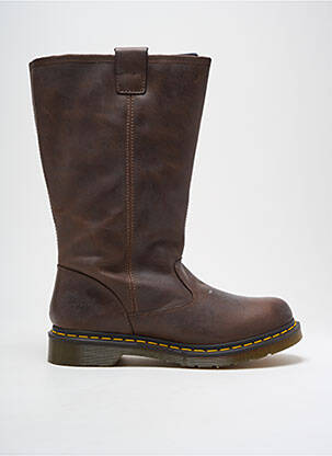 Batai lygus medžiaga plokščias kulnas iki 3 cm rudas DR MARTENS moteris