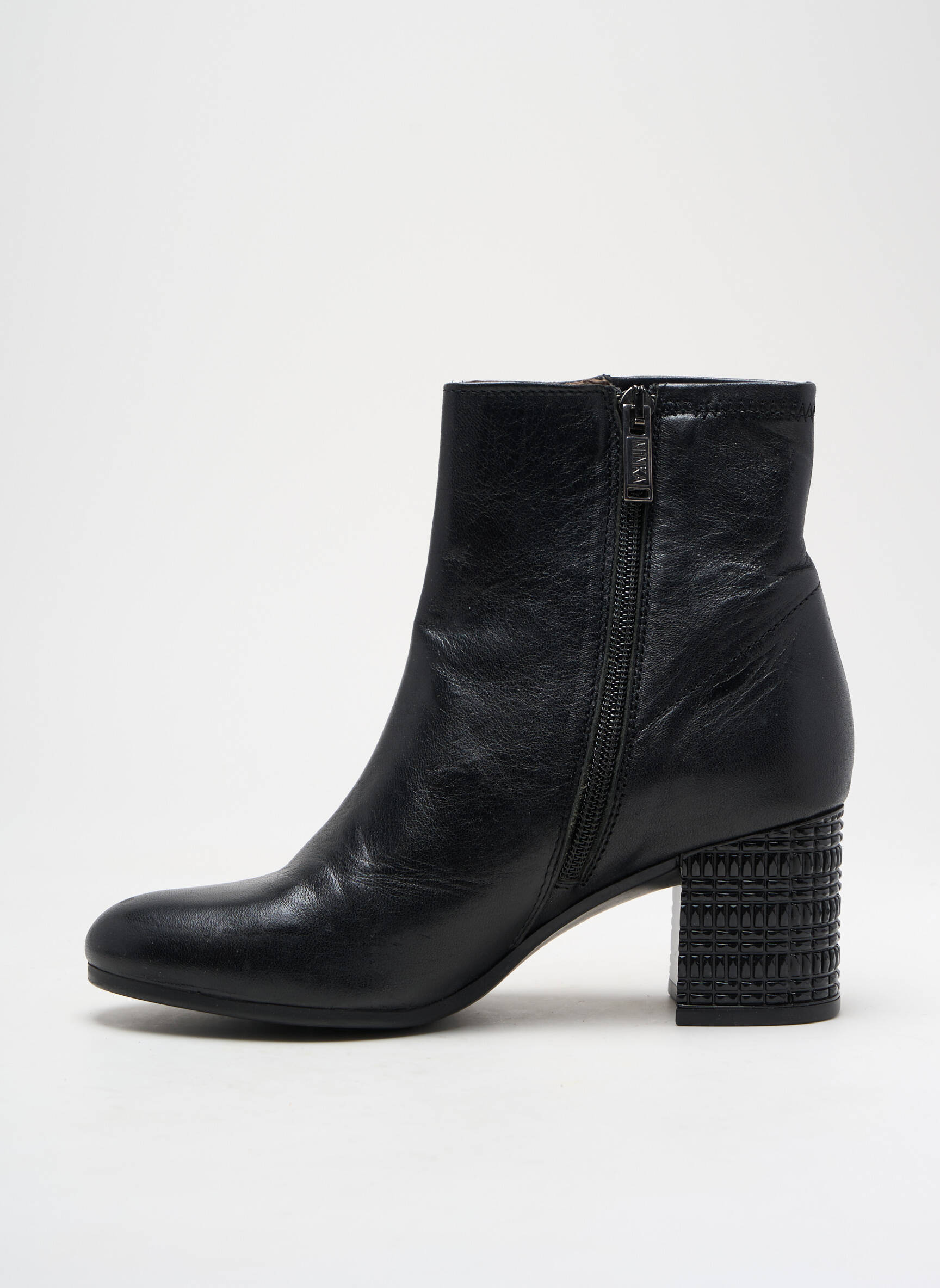Batai/botai lygus audinys kulnas nuo 4 iki 6 cm juodas MINKA DESIGN moteris