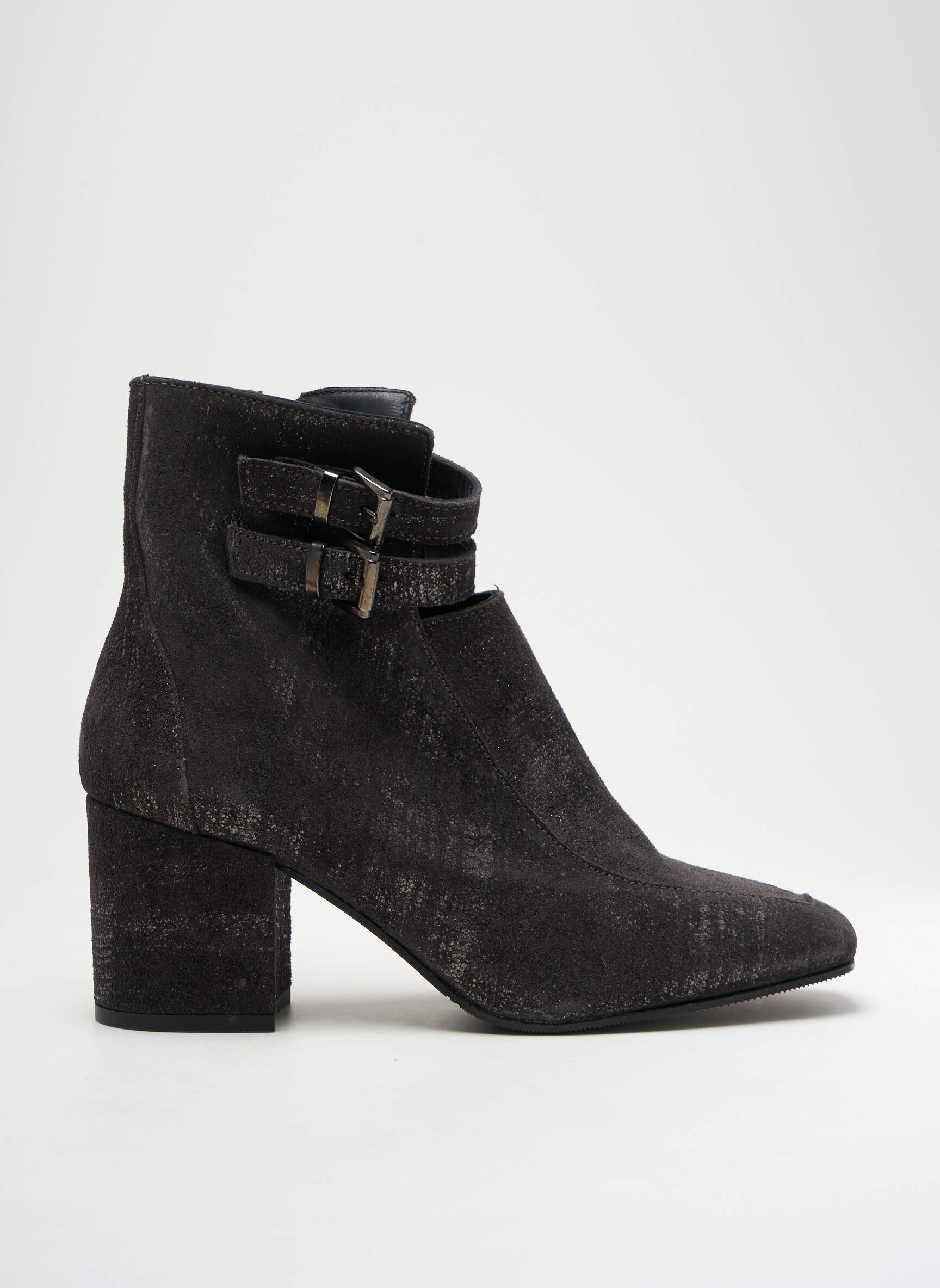 Batai/botai satino audinys kulnas nuo 4 iki 6 cm pilka DONNA PIU moteris