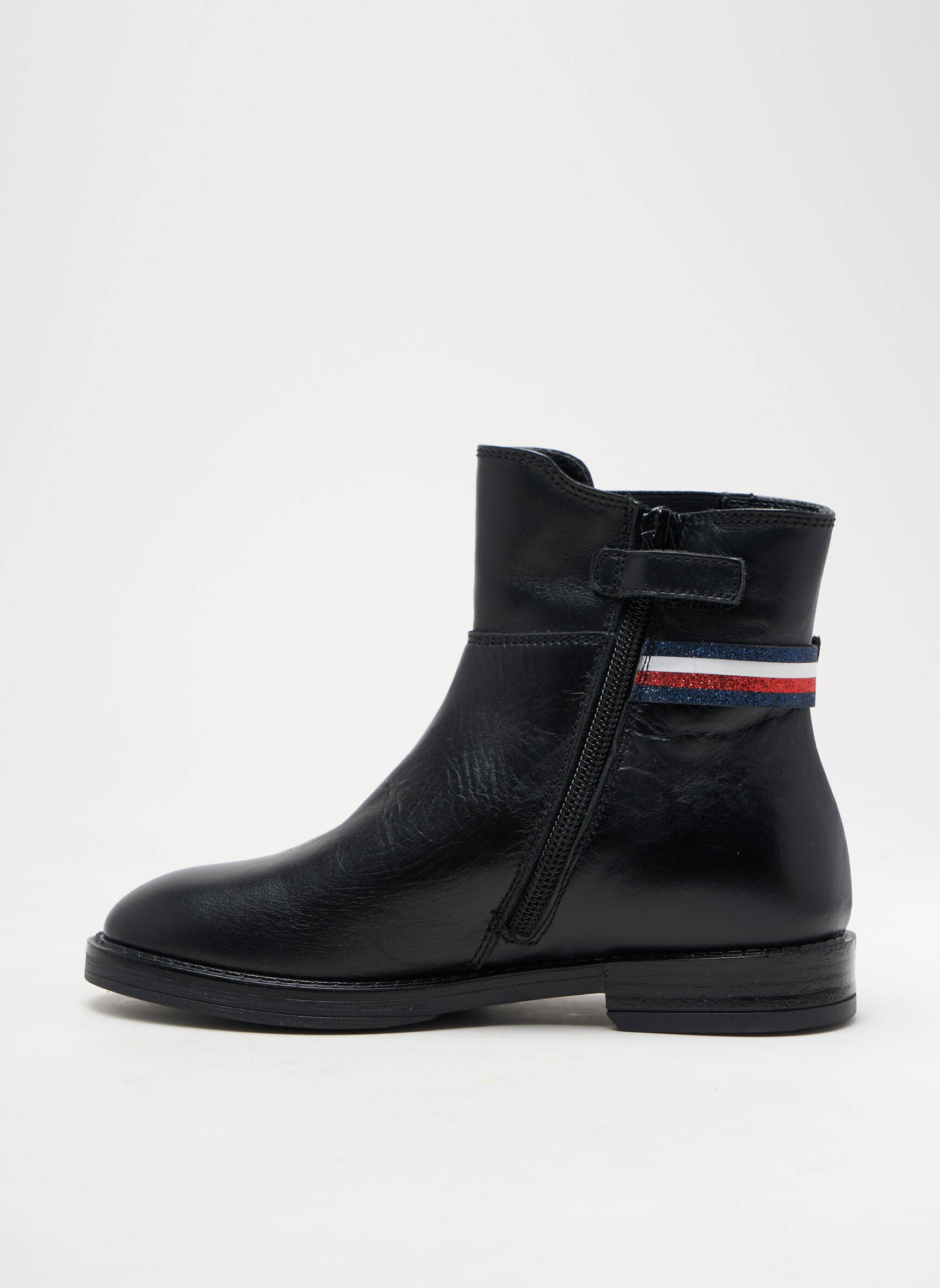 Batai/botai lygus medžiaga žemas kulnas juodas TOMMY HILFIGER mergina