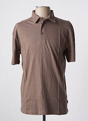 Polo jersey audinys trumpas rankovės rudas JACK & JONES vyras