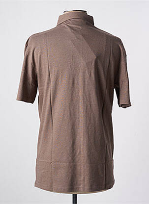 Polo jersey audinys trumpas rankovės rudas JACK & JONES vyras