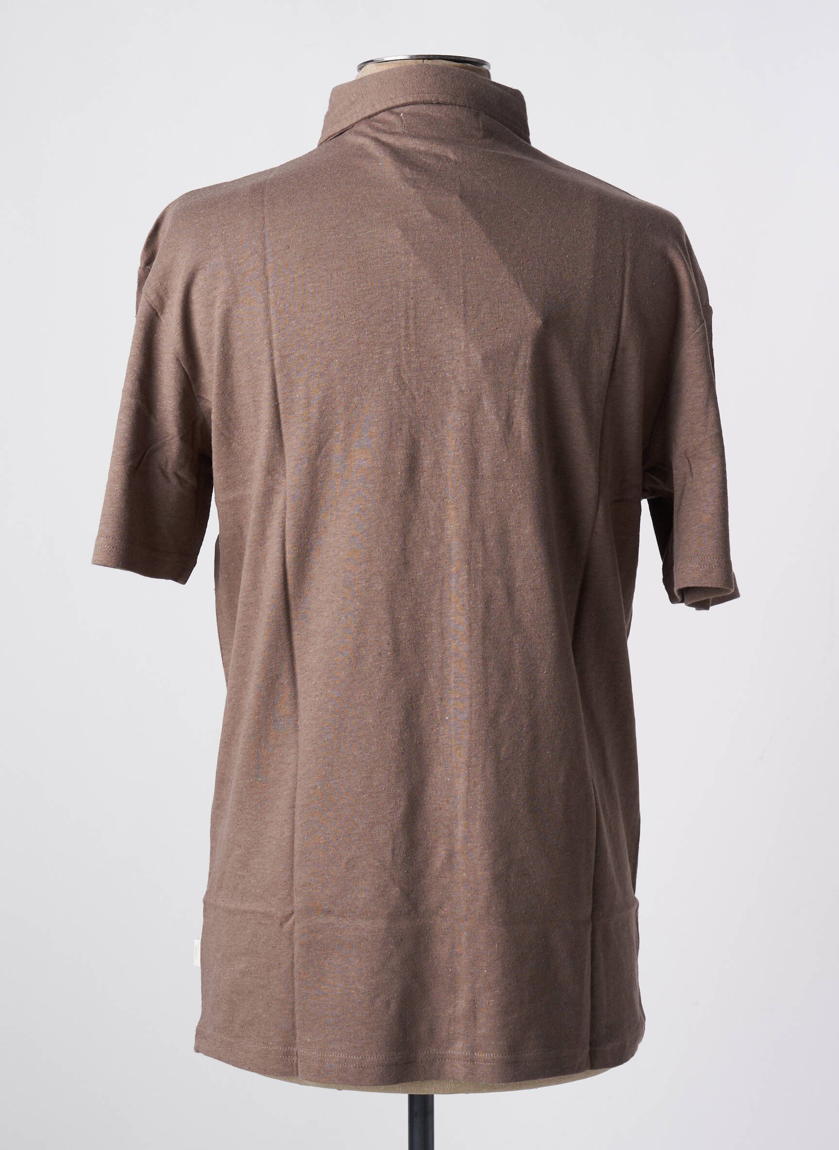Polo jersey audinys trumpas rankovės rudas JACK & JONES vyras